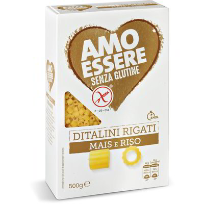 Ditalini rigati mais riso amo essere