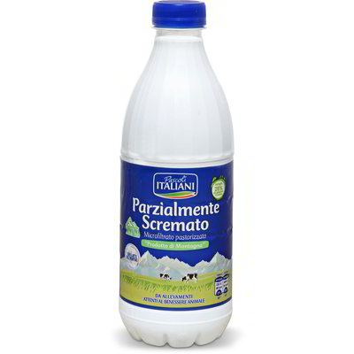 Latte parzialmente scremato pascoli italiani