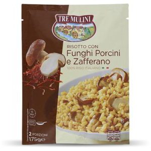Risotto funghi porcini zafferano Tre mulini