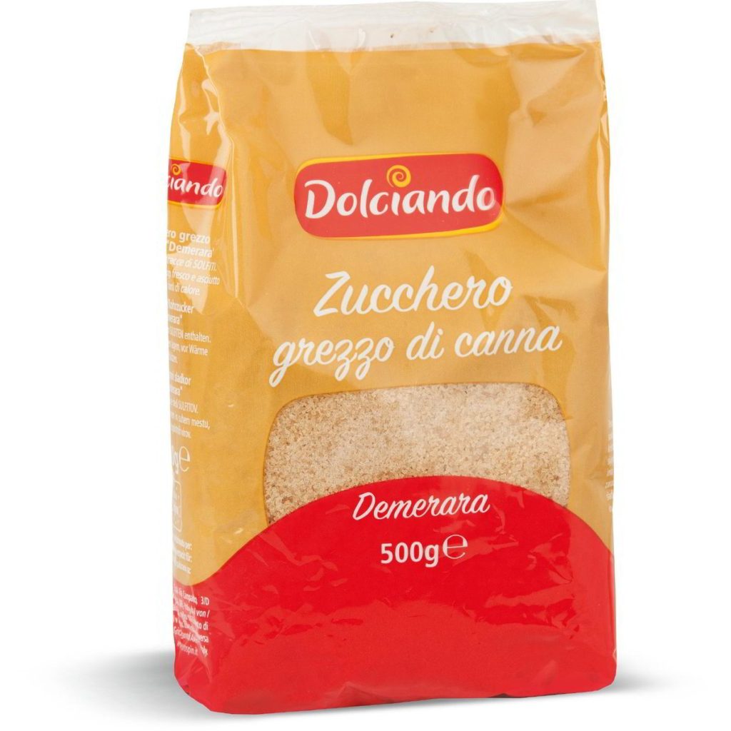 Zucchero grezzo di canna dolciando